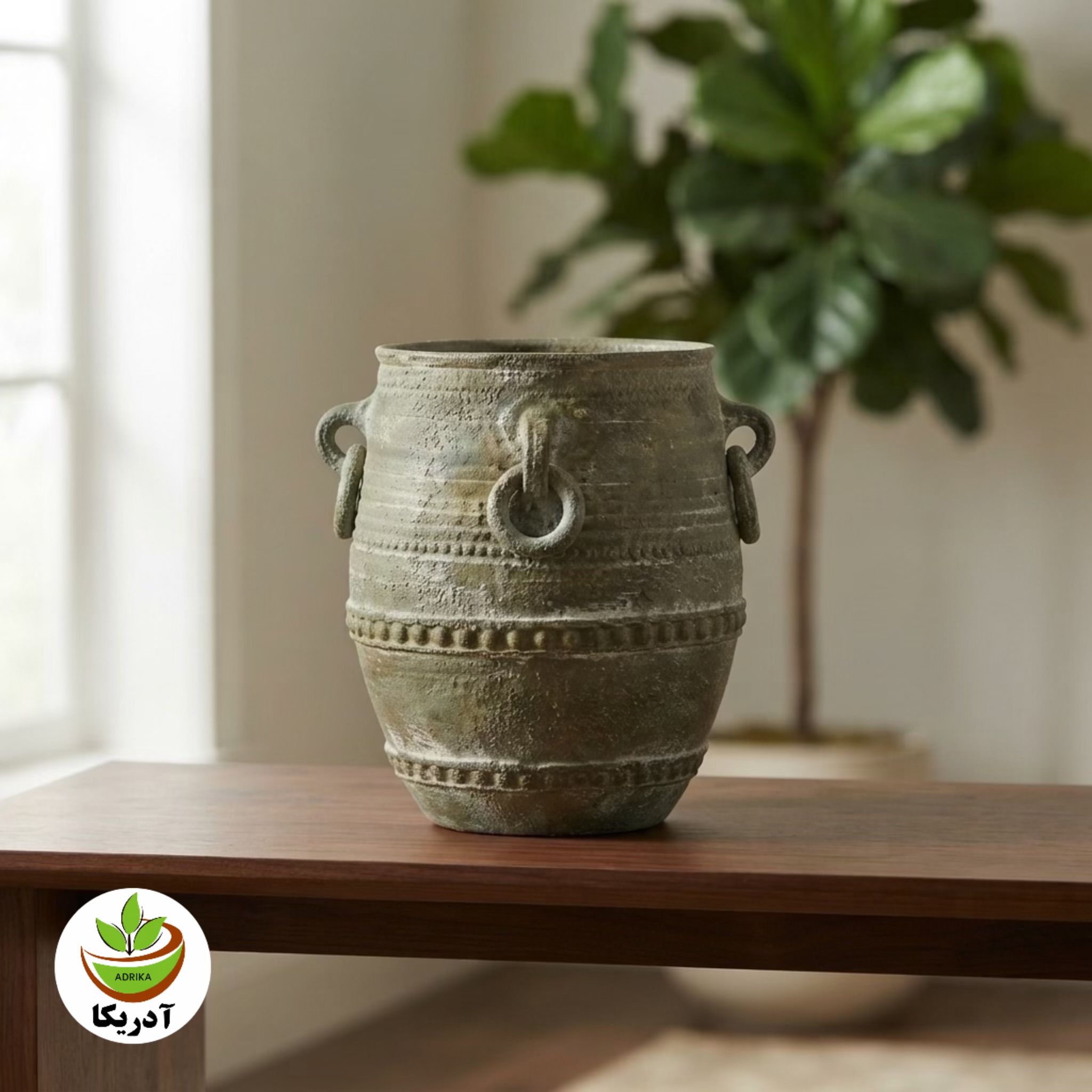 خمره پتینه کاری با ارتفاع 40 سانت