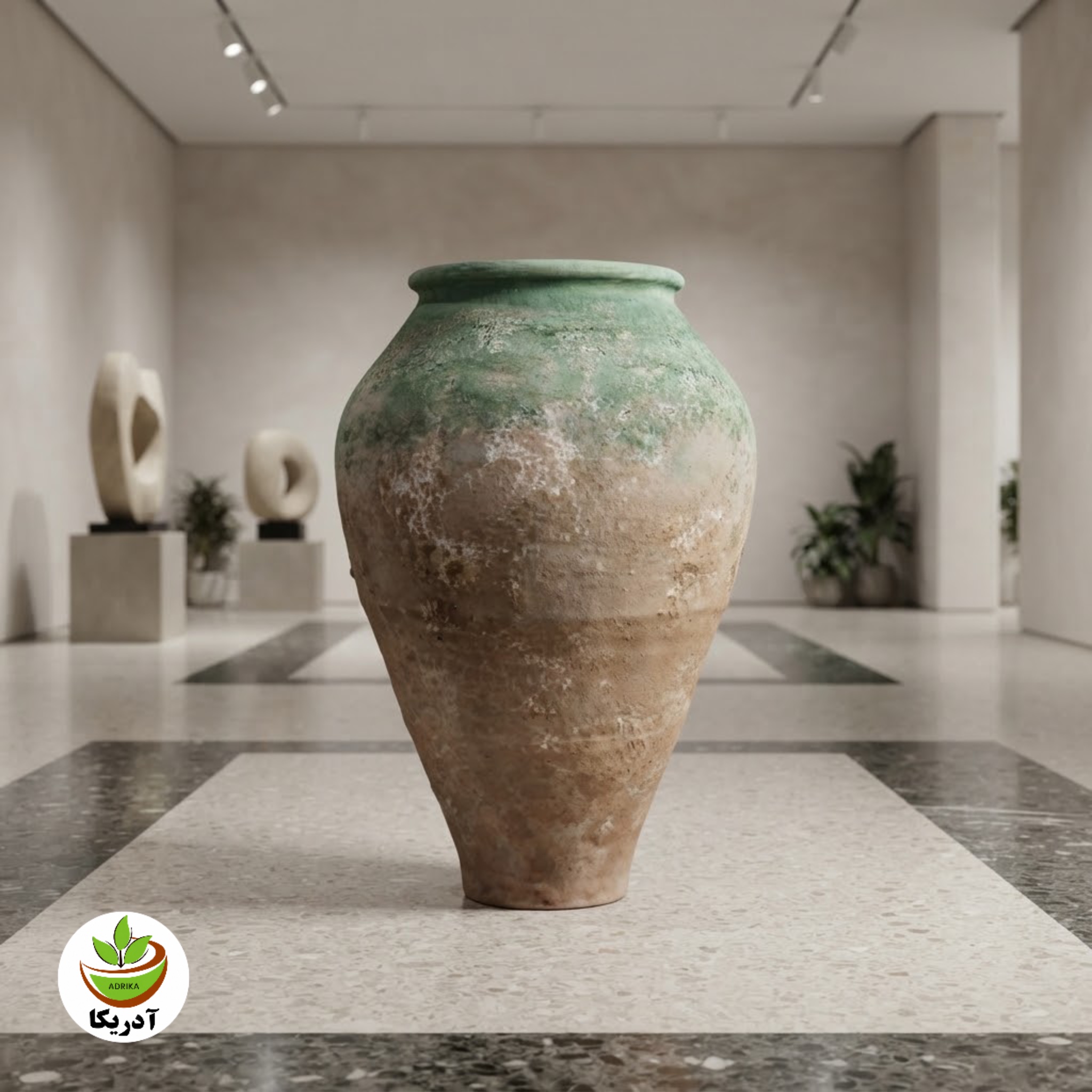 کوزه خمره سفالی پتینه 100 سانت