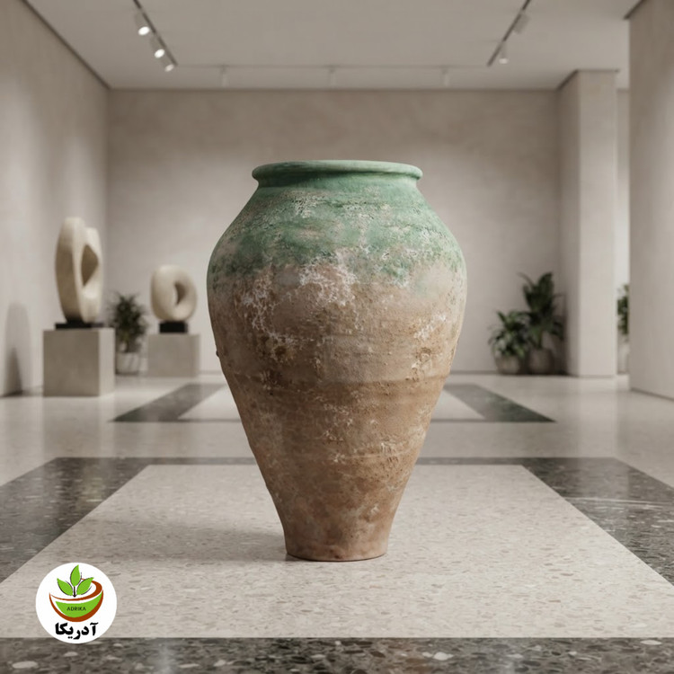 کوزه خمره سفالی پتینه 100 سانت