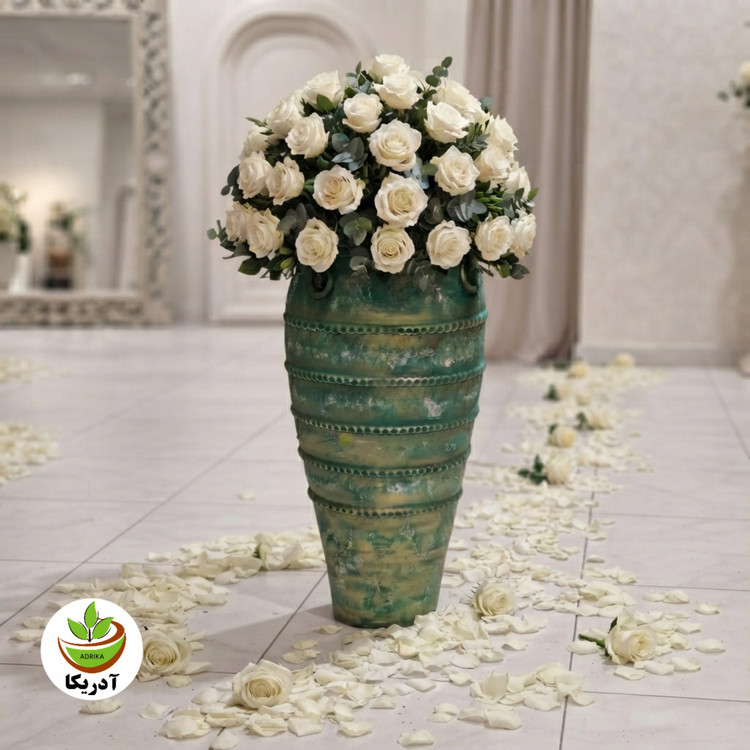جام گل رز با گلدان پتینه 80