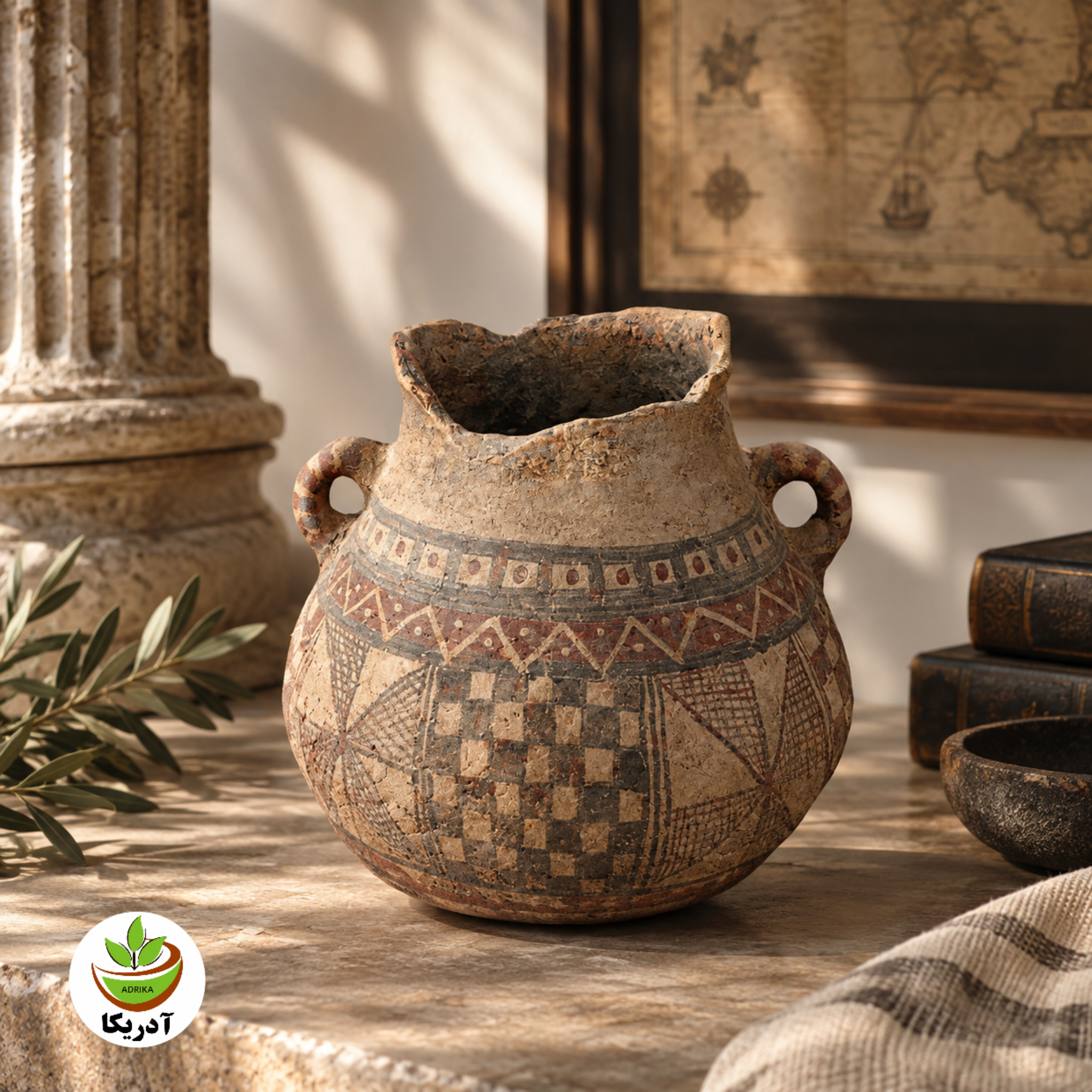 ظرف سفالینه باستانی کلکسیونی