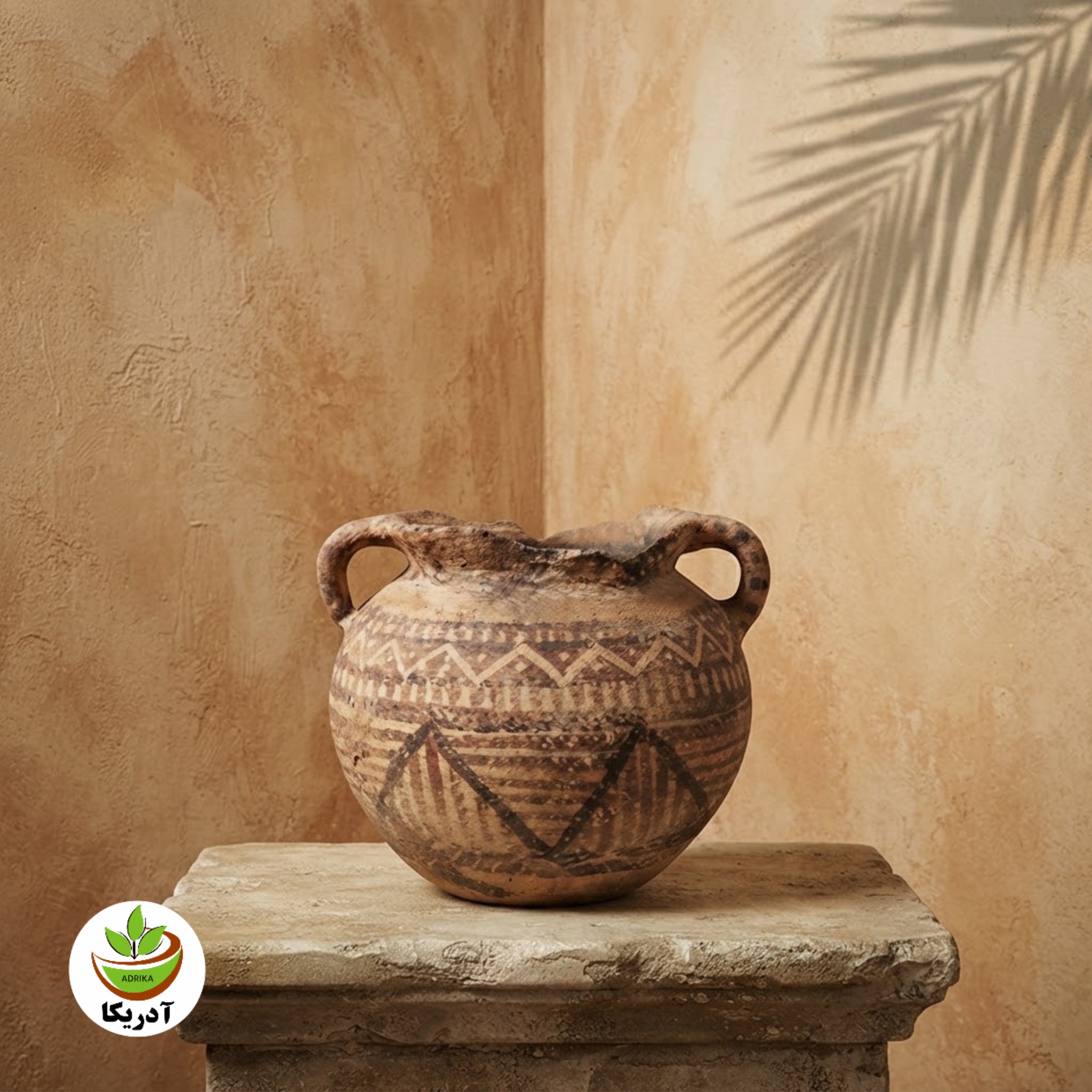 ظرف سفالینه کلکسیونی باستانی زیر خاکی